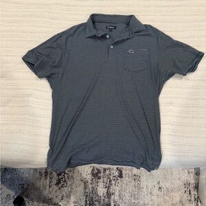 Fish Hippie Classic Navy Striped Polo Shirt